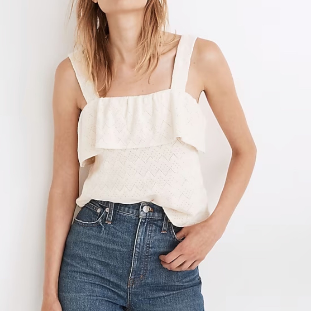 Madewell Ruffled Tank Top